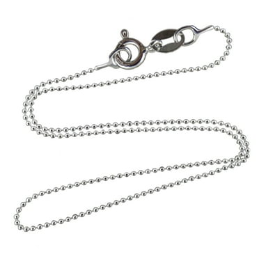 Made in Italy Ball Chain Necklace & Bracelet w/Lobster Clasp SURANO DESIGN JEWELRY Sterling Silver 1.5 mm Polished Bead Made in Italy Ball Chain Necklace & Bracelet w/Lobster Clasp SURANO DESIGN JEWELRY Sterling Silver 1.5 mm Polished Bead